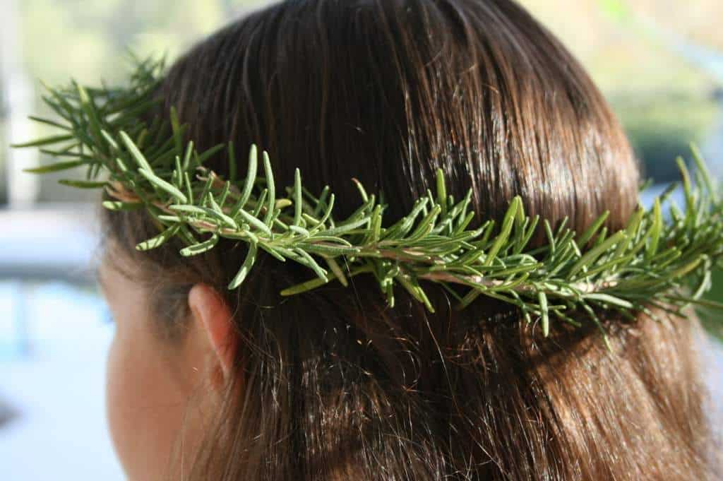 Cô dâu thường đội vòng kết từ những cành hoa Hương Thảo 